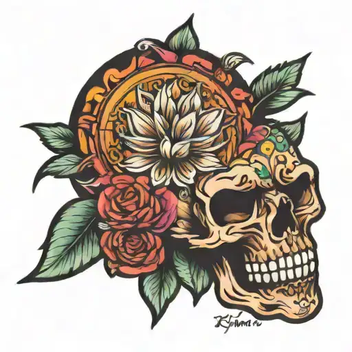 self halm, over coming, strength, growth, impowerment tattoo design idea