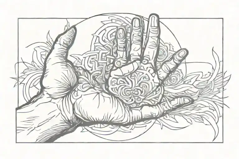 self halm, over coming, strength, growth, impowerment tattoo design idea