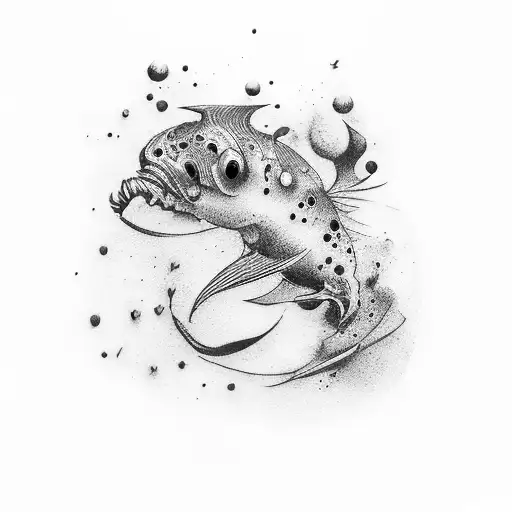 Miró Blue II with scuba diver tattoo design idea