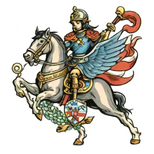 St George tattoo design idea