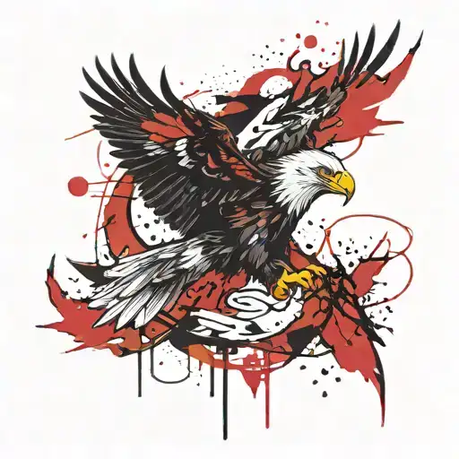The Eagle Flies Alone tattoo design idea