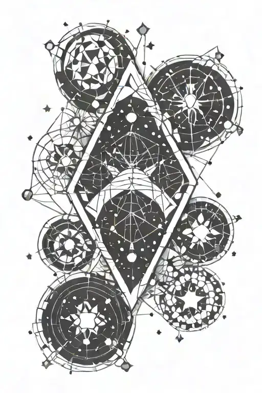 aquarius constellation and the name patience tattoo design idea
