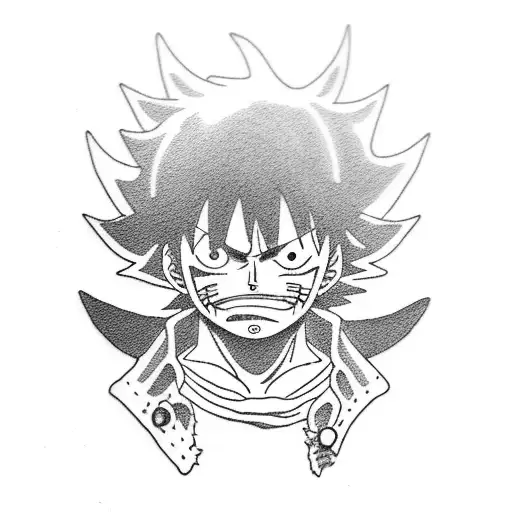 luffy tattoo design idea