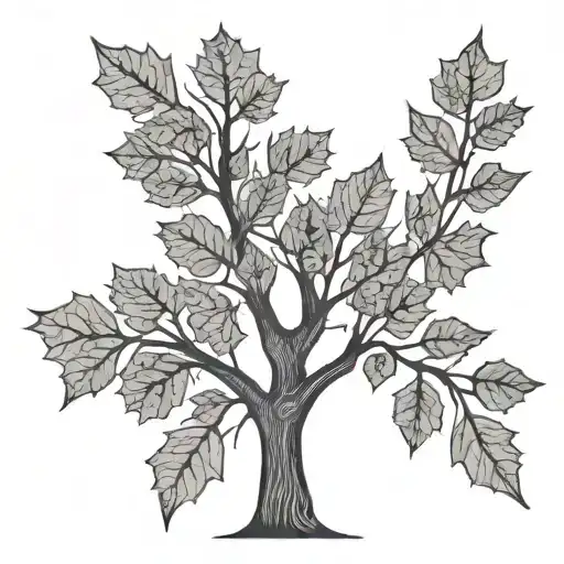 plane tree 31 august november birth tattoo design idea