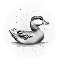 Duck tattoo design idea