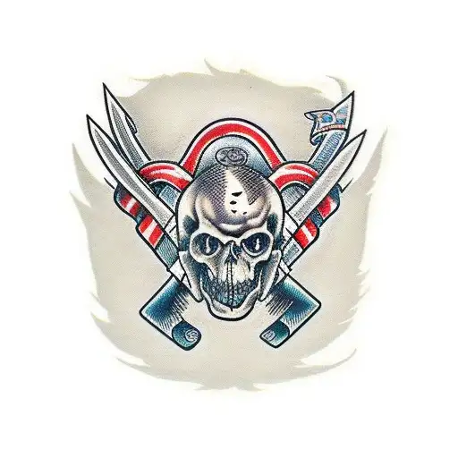 Brothers by blood and brothers in arms tattoo design idea
