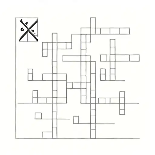 family crossword puzzle tattoo design idea