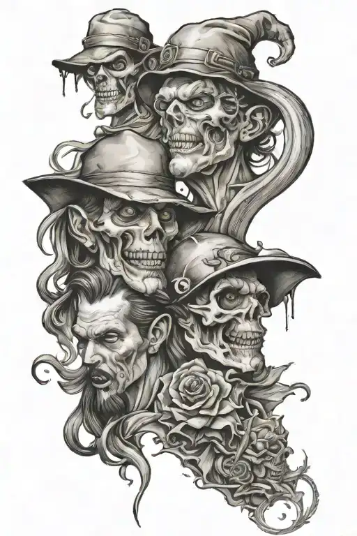 duplicity and hypocrisy tattoo design idea
