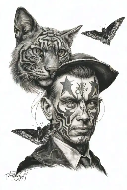 duplicity and hypocrisy tattoo design idea