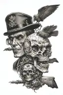 duplicity and hypocrisy tattoo design idea