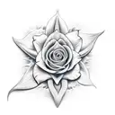 the devils flower tattoo design idea