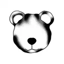 teddy Bear oneline tattoo design idea