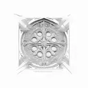 catholic cathedral window tattoo design idea