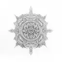 gothic cathedral tattoo design idea