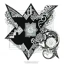 overlap of the partak tattoo design idea