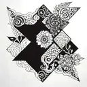 overlap of the partak tattoo design idea