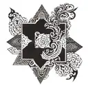 overlap of the partak tattoo design idea