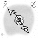 arrows with the initials G H G A tattoo design idea