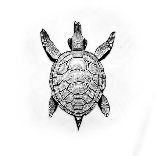 Turtle tattoo design idea