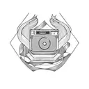 80s music tattoo design idea