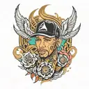 lewis Hamilton tattoo design idea