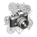 camera and graphic designer based tattoo tattoo design idea