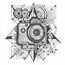 camera and graphic designer based tattoo tattoo design idea