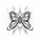 Cybersigilism Moth tattoo design idea