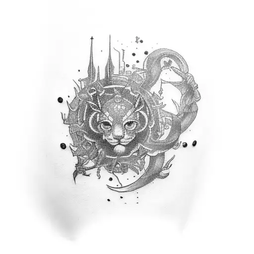 forearm tattoo with muse and trival art  tattoo design idea