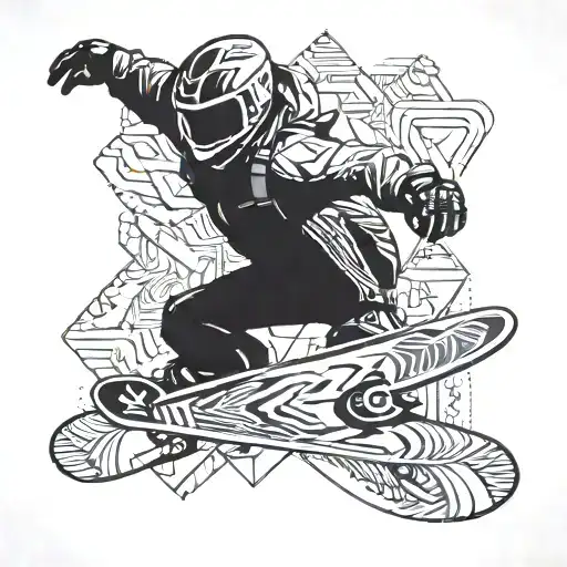 snowboard omurga motorsiklet raceing extreme adrenalin  tattoo design idea