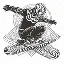 snowboard omurga motorsiklet raceing extreme adrenalin  tattoo design idea