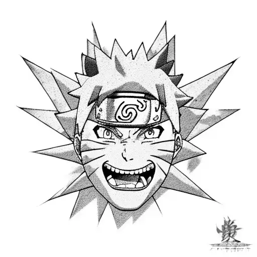 naruto cursed mark tattoo design idea