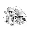 mushroom lsd tattoo design idea