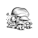 mushroom lsd tattoo design idea