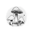 mushroom lsd tattoo design idea