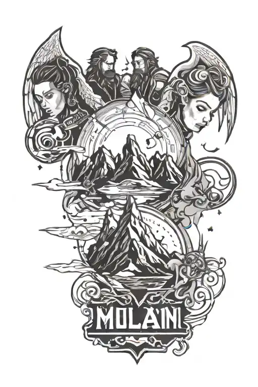 Mountain, Name Elias, Blink 182, Angels and Airwaves, Music,  tattoo design idea