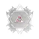 Triangle tattoo design idea