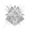 Triangle tattoo design idea