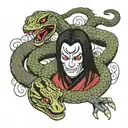 Orochimaru and the Snakes   tattoo design idea
