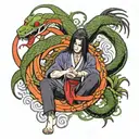 Orochimaru and the Snakes   tattoo design idea