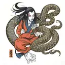 Orochimaru and the Snakes   tattoo design idea