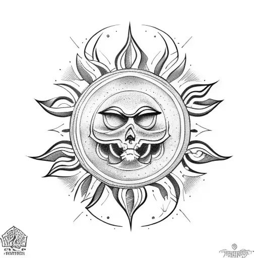 design a tatoo with the last name sawyer incorporated and the sun tattoo design idea