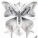 sphinx moth tattoo design idea