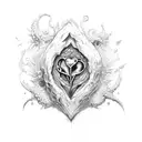 corazon roto tattoo design idea