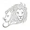 leo tattoo design idea
