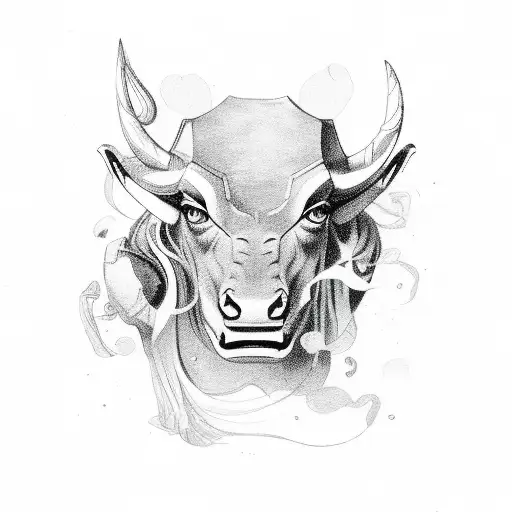 géminis y tauro in love tattoo design idea