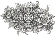 make a tattoo design incorporating orthodox and power  tattoo design idea