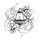 tangled the floating lantern tattoo design idea