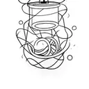 tangled the floating lantern tattoo design idea