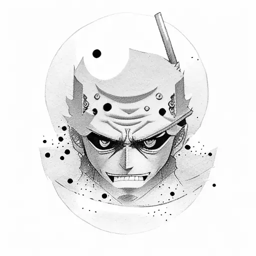 Roronoa zoro tattoo design idea